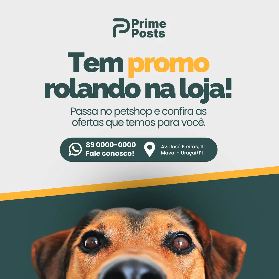 Tem promoção rolando na loja!