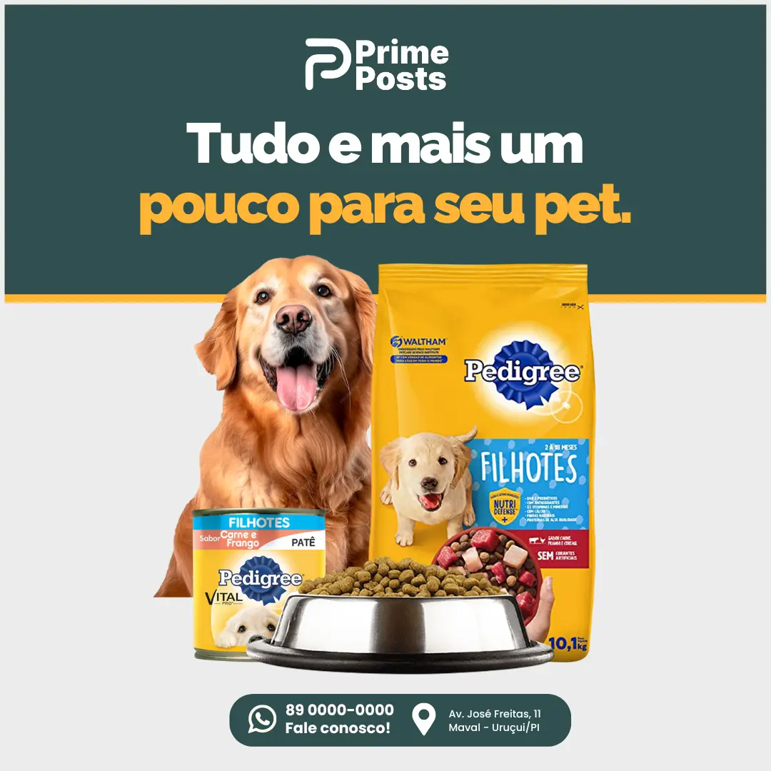 Tudo e mais um pouco para o seu pet