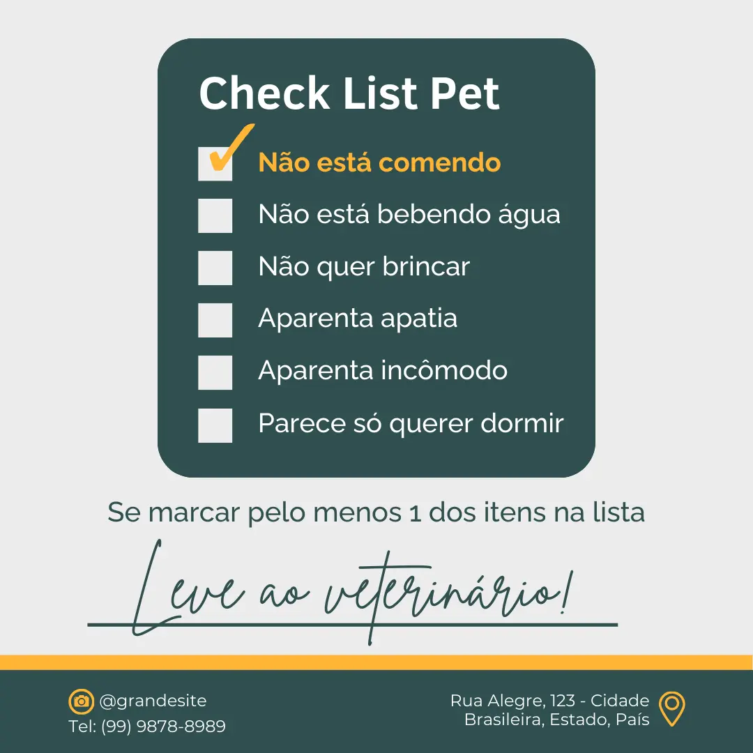 Checklist Pet